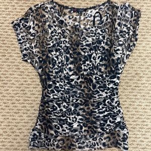 Junior size large leopard print top
